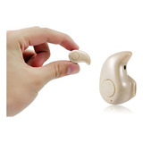 Mini Fone De Ouvido S530 V4 1 Sem Fio Bluetooth Universal Cor Bege