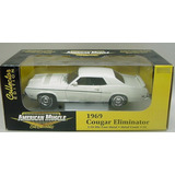 Mini Ford Mercury Cougar Eliminator 1969 White 1:18 Ertl