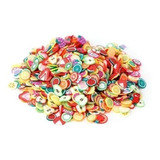 Mini Frutinhas Fimo Fatiado Para Slime Unha Laços E Artes