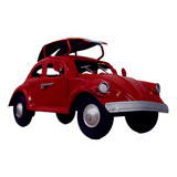 Mini Fusca Decorativo Latão Com Prancha Design Retrô 9 5cm