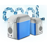 Mini Geladeira Carro Cooler Portátil 7 5l 12v Resfria Aquece Cor Azul Voltagem 12v