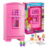 Mini Geladeira Infantil Criança Grande Rosa Menina Barata