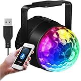 Mini Globo Jogo De Luz RGB Colorido Com Bluetooth E Caixinha De Som Iluminação Para Festa USB