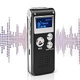 Mini Gravador De Voz Para Reuniões De Aula E Aula   Dispositivo De Gravação De áudio Digital Ativo De 8 GB JAOK Com Microfone Sensível Duplo E Reprodução De MP3