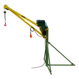 Mini Grua Lança 2m 500kg Içamento 40m Cabo De Aço