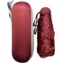 Mini Guarda Anti-uv Chuva Bolsa Cápsula De Bolso Portátil Cor Vermelho Desenho Do Tecido Liso