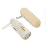 Mini Guarda-chuva Dobrável Com Proteção Uv+, Guarda-chuva Portátil Com Design De Tecido De Damasco Intelige Color E Caixa
