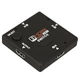 Mini HDMI Switch HUB 3 Portas E 1 Saida- 1080p Auto Switch