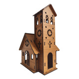 Mini Igreja Madeira Mdf