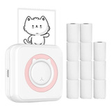 Mini Impressora Fotográfica De Papel Térmico 11 Rolos De Pap