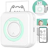Mini Impressora Portátil 4Leader Impressão De Etiquetas E Adesivos Mini Impressora Térmica Conectividade Bluetooth Compatível Com IOS E Android Não Precisa De Tinta
