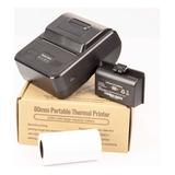 Mini Impressora Portatil Bluetooth 80mm Android Cor Preto Mp80m pt