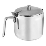 Mini Jarra Leiteira Açucareiro De Inox C Tampa