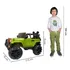 Mini Jipe Elétrico Infantil Criança Controle Luz Som Carro Cor Verde Importway Bw028vd