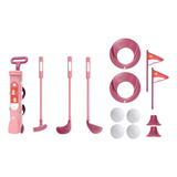 Mini Jogo De Prática De Golfe Infantil Conjunto De Rosa