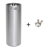 Mini Keg 10 Litros Inox Growler Adaptador Tampa Ball Lock