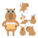 Mini Kit Display Festa Infantil Capivara Cute M2