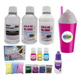 Mini Kit Slime O Mais Barato Do Mercado Livre Copo Azul
