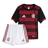 Mini Kit Uniforme Infantil 1 CR Flamengo 22 23 Adidas Brasil HA8331 3A 