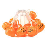 Mini Lâmpada Enfeite Halloween Varal Abóbora caveira De Led