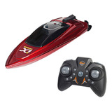Mini Lancha Com Controle Remoto Boat Speed 2 2 Ghz Vermelha