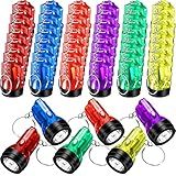 Mini Lanterna Chaveiros De LED Portáteis Lanternas Portáteis Chaveiros Chaveiros De Plástico Para Lembrancinhas De Festa De Acampamento- Vermelho- Rosa- Verde- Roxo- Amarelo E Azul- 1-5 Inches In Length