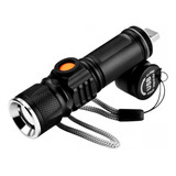 Mini Lanterna Potente T6 Bike Com Zoom Recarregável Usb