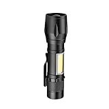 Mini Lanterna Tática LED Alumínio Super Forte Recarregável USB Resistente E Compacta Ideal Para Emergências E Atividades Ao Ar Livre 