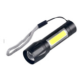Mini Lanterna Tática Led C Zoom Recarregável Ciclismo Carro