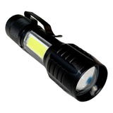 Mini Lanterna Tatica Led De Bolso Chaveiro Bone Com Zoom