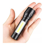 Mini Lanterna Tática Led Recarregável Profissional Forte