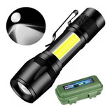 Mini Lanterna Tática Police Usb Recarregável Profissional