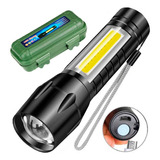 Mini Lanterna Tatica Profissional Creeled   2 Baterias Extra