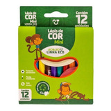 Mini Lápis De Cor 12 Cores Atacado 36 Unid Tamanho Pequeno