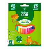 Mini Lápis De Cor Com 12 Cores Pequeno Leo leo