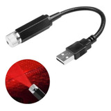 Mini Led Estrela Projetor Luz Usb Carro Casa Luzes Ambiente