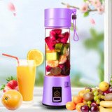 Mini Liquidificador Portátil Shake Cup Suco Cabo Usb Cor Rosa 110v 220v