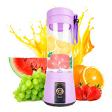 Mini Liquidificador Portátil Shake Take Juice Cup Recarregav Cor Roxo 110v 220v