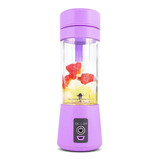 Mini Liquidificador Portátil Shake Whey Suco Cup Cabo Usb Cor Lilás Voltagem 110v 220v