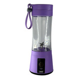 Mini Liquidificador Shakeira Mixer Portátil Whey Suco Drinks Cor Violeta 