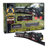 Mini Locomotiva Ferrorama Trem Elétrico Máquina Pista Vagões