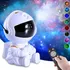 Mini Luminária Astronauta Projetor De Luz Nebulosa Galáxia Estrelas Cor Branco Bivolt