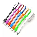 Mini Luminária Flexível Usb Notebook Portátil Para Leitura Lâmpada Led