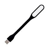 Mini Luminária Led Notebook Pc Usb Flexível Portátil Cor Preto