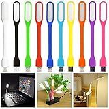 Mini Luminária Luz Lampada Led Abajur Notebook Usb Flexível 2 Unidades Verde 