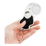 Mini Lupa Chaveiro De Mão Led 5x45mm Relojoeiro Joalheiro