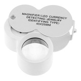 Mini Lupa Conta Fio De Mão 40x 25mm C led Caixa Protetora
