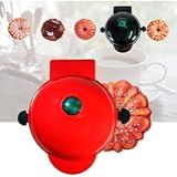Mini Maker De Bolo Elétrica Bundt Com Máquina De Café E Waffle Vermelho Assadeira Para Bolos Cake Maker E Waffle Maker Portátil 110V 