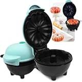Mini Maker De Bolo Elétrica Portátil 110V Azul Para Assar E Fazer Café Assadeira Para Bolos Bundt E Waffle Maker Ideal Para Cafeterias