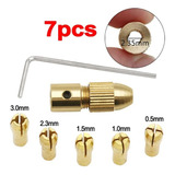 Mini Mandril Acoplável Mandril Para Motor Kit 7 Pçs Escolha
